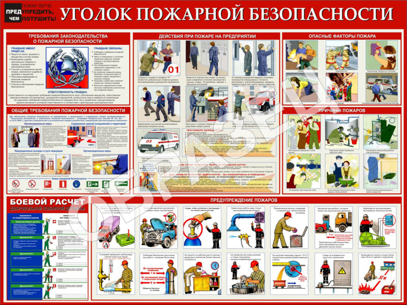 Баннер по пожарной безопасности образцы